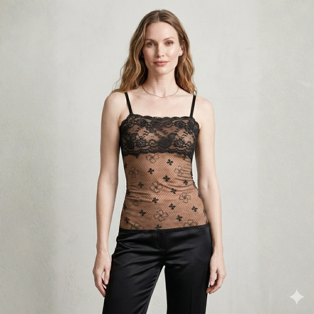 Sensual Mesh Shaper Undershirt Slip - Skin
