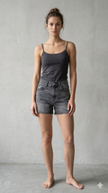 Dark Grey Modal Adjustable Strap Camisole