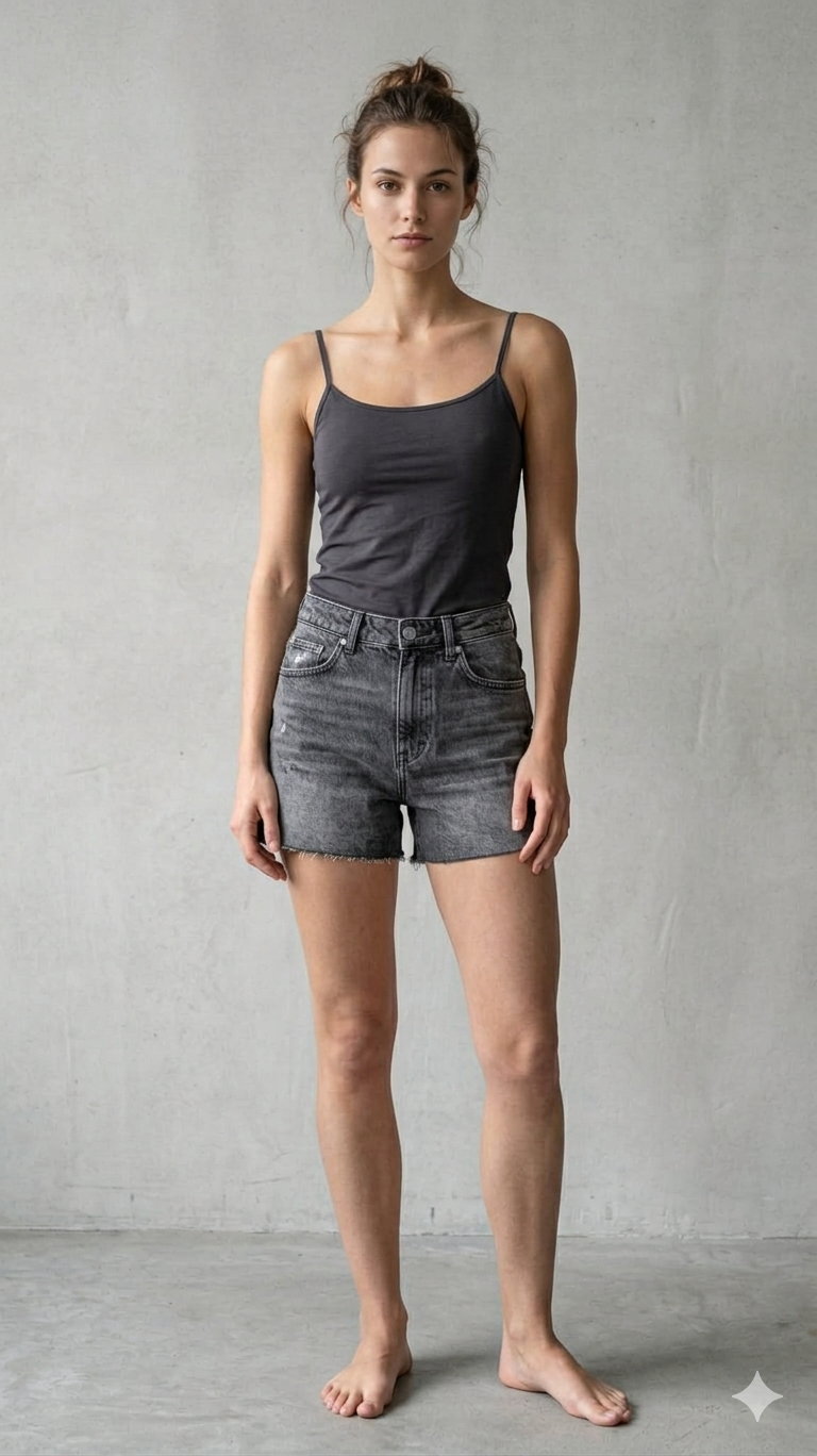 Dark Grey Modal Adjustable Strap Camisole