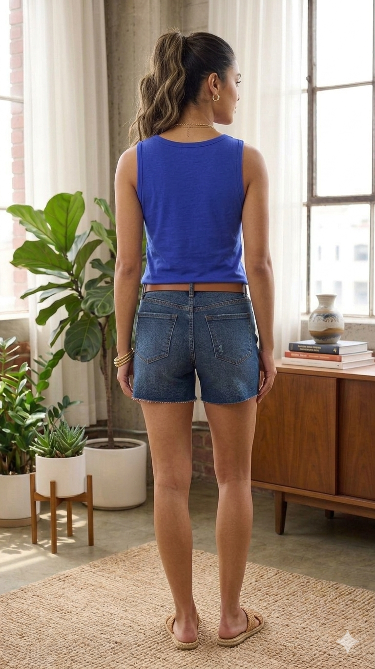 Royal Blue Women's Modal Broad Inner Vest