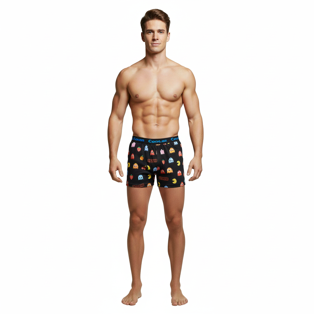 Men’s Modal Boxer Shorts – Pack-Man Print
