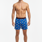 Men Blue 'CAT & CHICKEN' Cartoon Boxer