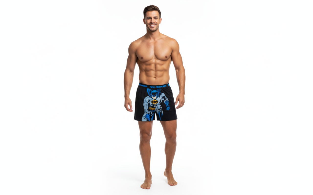 Men "DASHING BATMAN" Cartoon Boxer
