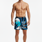 Men Black & Navy 'I NEVER KISS AND SMURFS' Cartoon Boxer