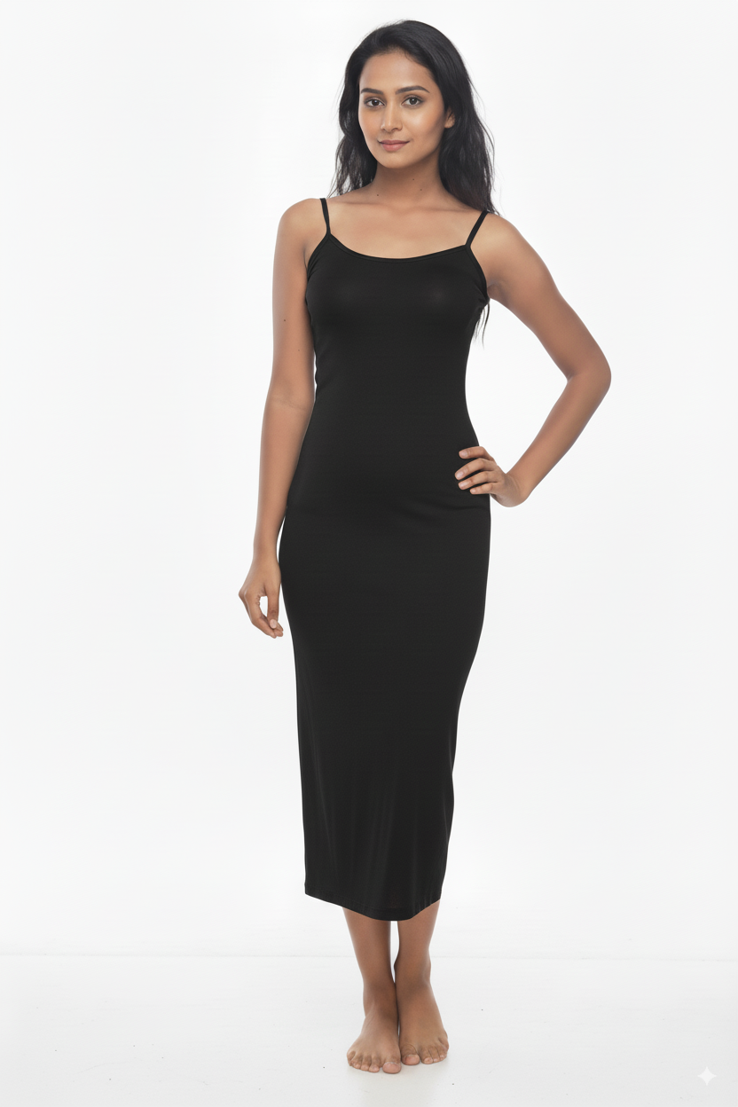 Women Below The Knee Long Dress Slip