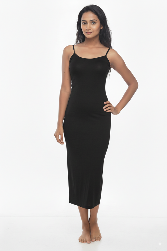 Women Below The Knee Long Dress Slip