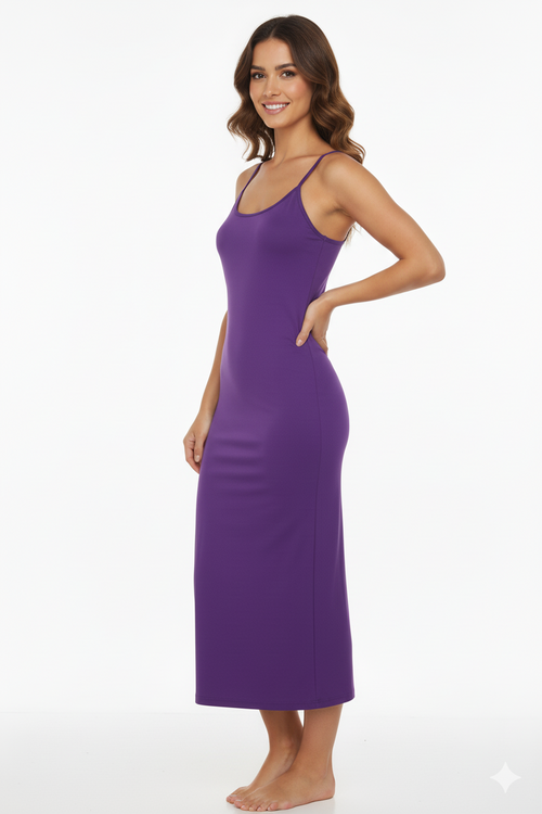 Below Knee Long Dress Slip