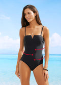 Black V-Cut Swimsuit