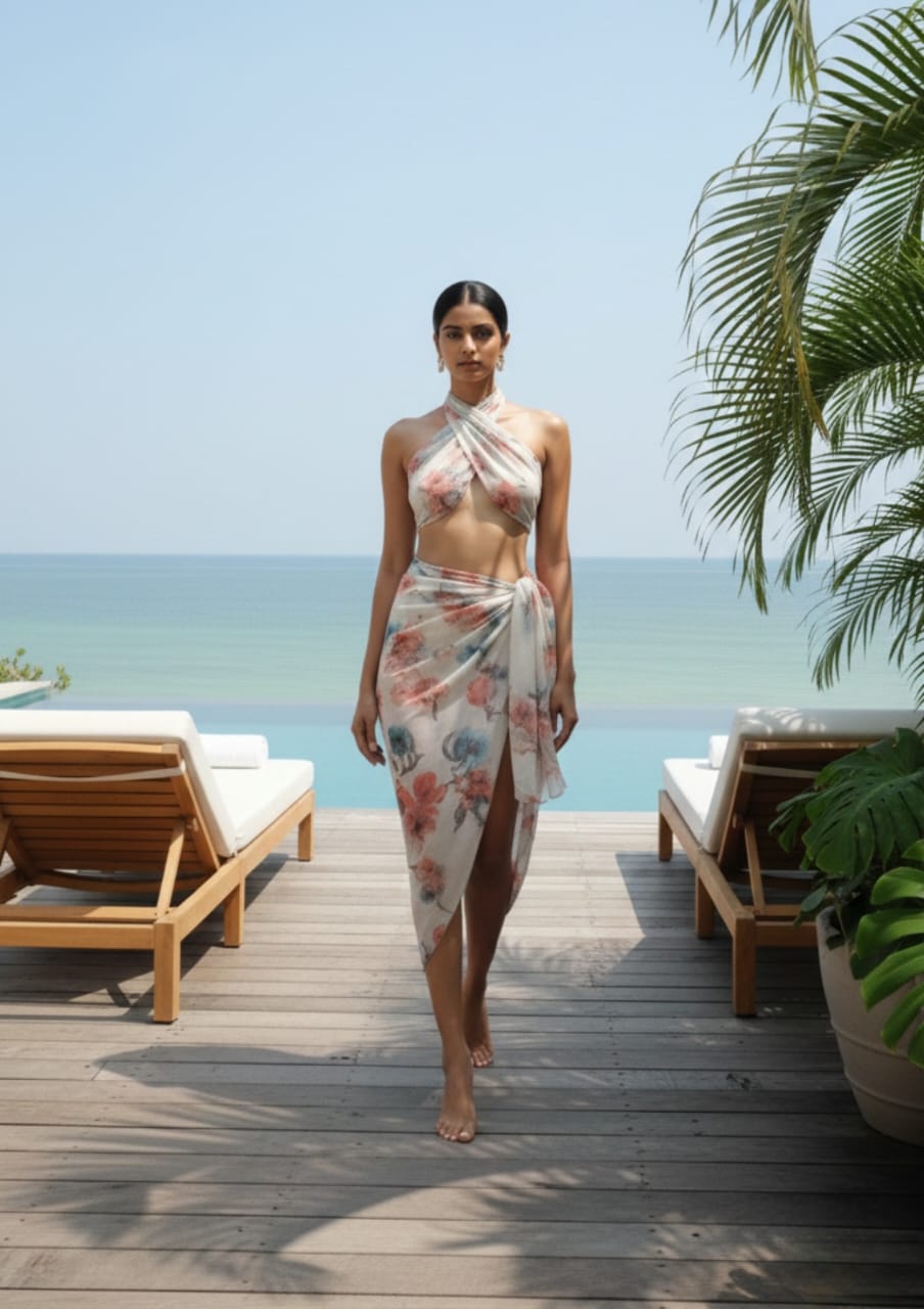 Printed Lightweight Chiffon Sarong