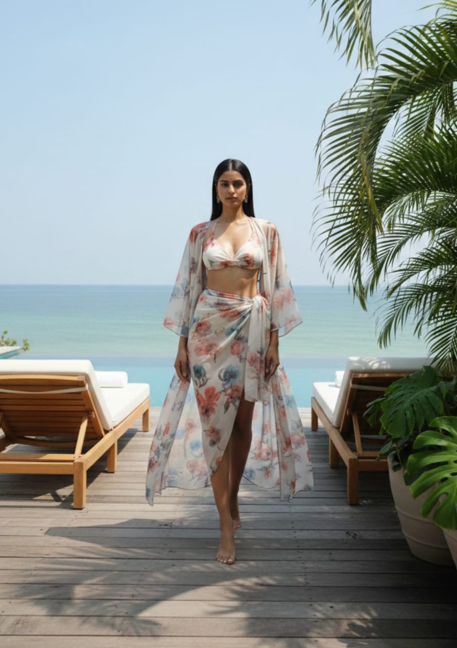 Printed Lightweight Chiffon Sarong