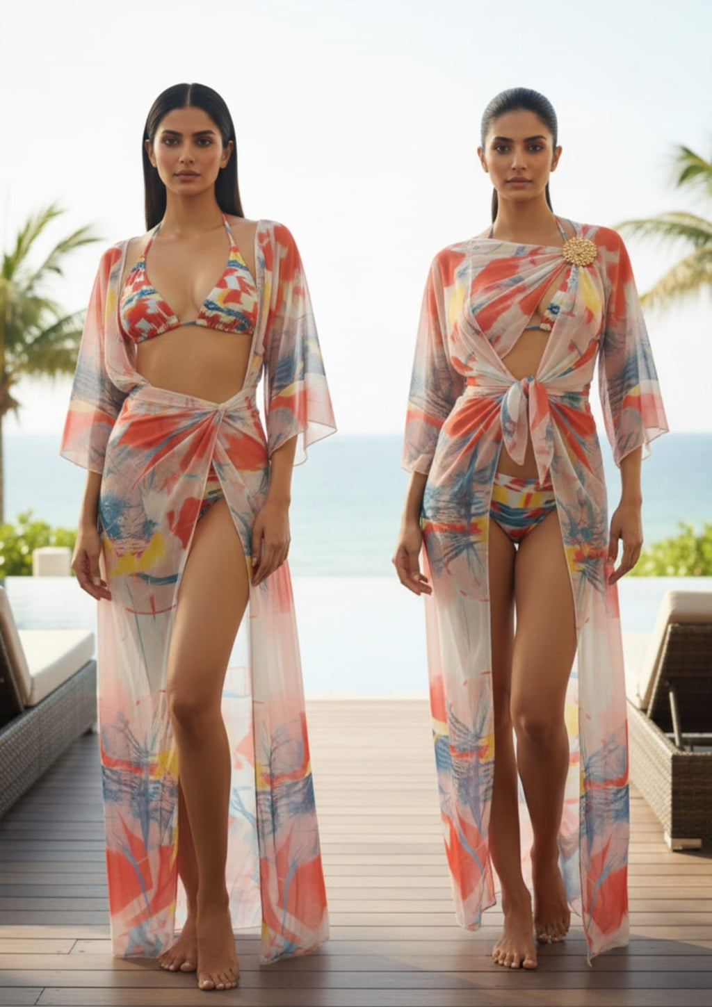 Multicolor Abstract Sarong