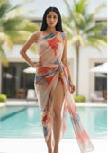 Coral & Blush Abstract Sarong