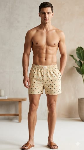 Sunbeam Printed Cotton Boxers
