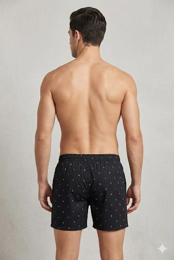 Midnight Print Cotton Boxers