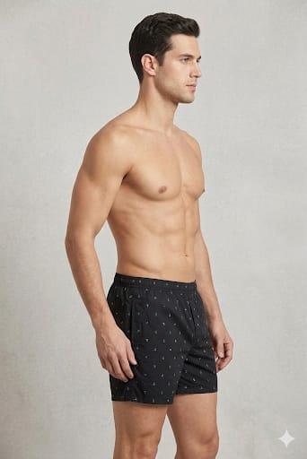 Midnight Print Cotton Boxers