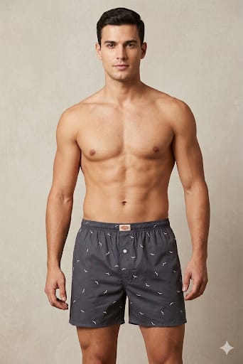 Nightbird Printed Cotton Boxers