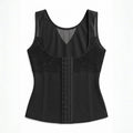 Women’s Shapewear Tank Top with Hook-and-Eye Front Closure and Lace Detailing