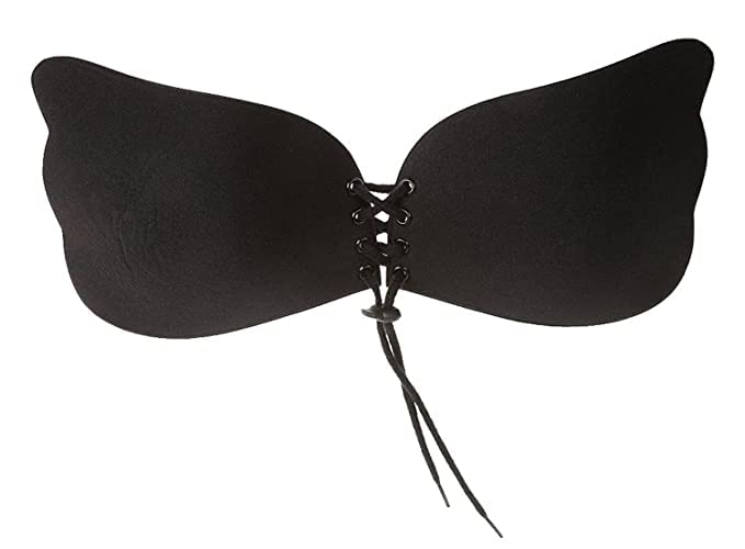 Women Cloth Self Adhesive Butterfly Backless Reusable Stick On Push Up Bra (Pack of 1)