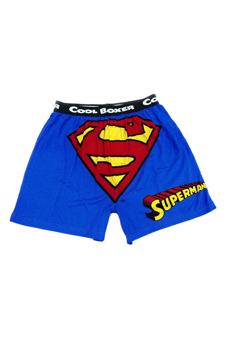 Men Blue "SUPERMAN" Cartoon Boxer