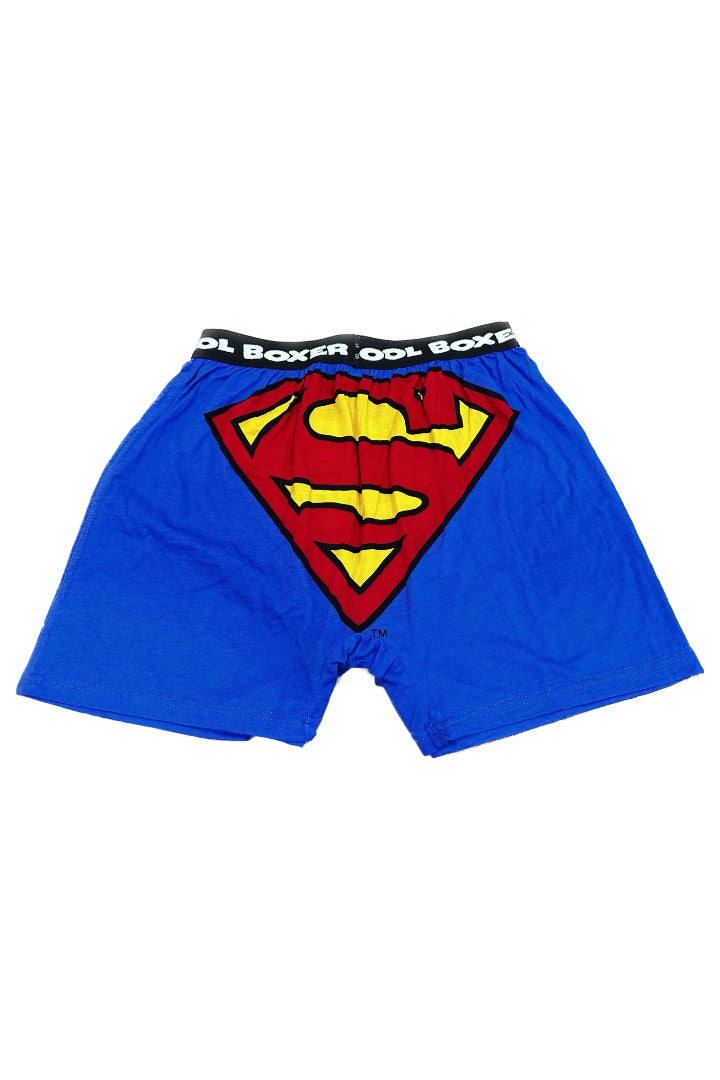 Men Blue "SUPERMAN" Cartoon Boxer