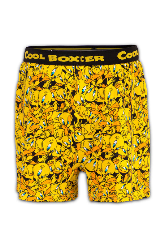 Men Yellow 'CHICKEN' Cartoon Boxer