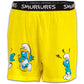Men Yellow 'SMURFS' Cartoon Boxer