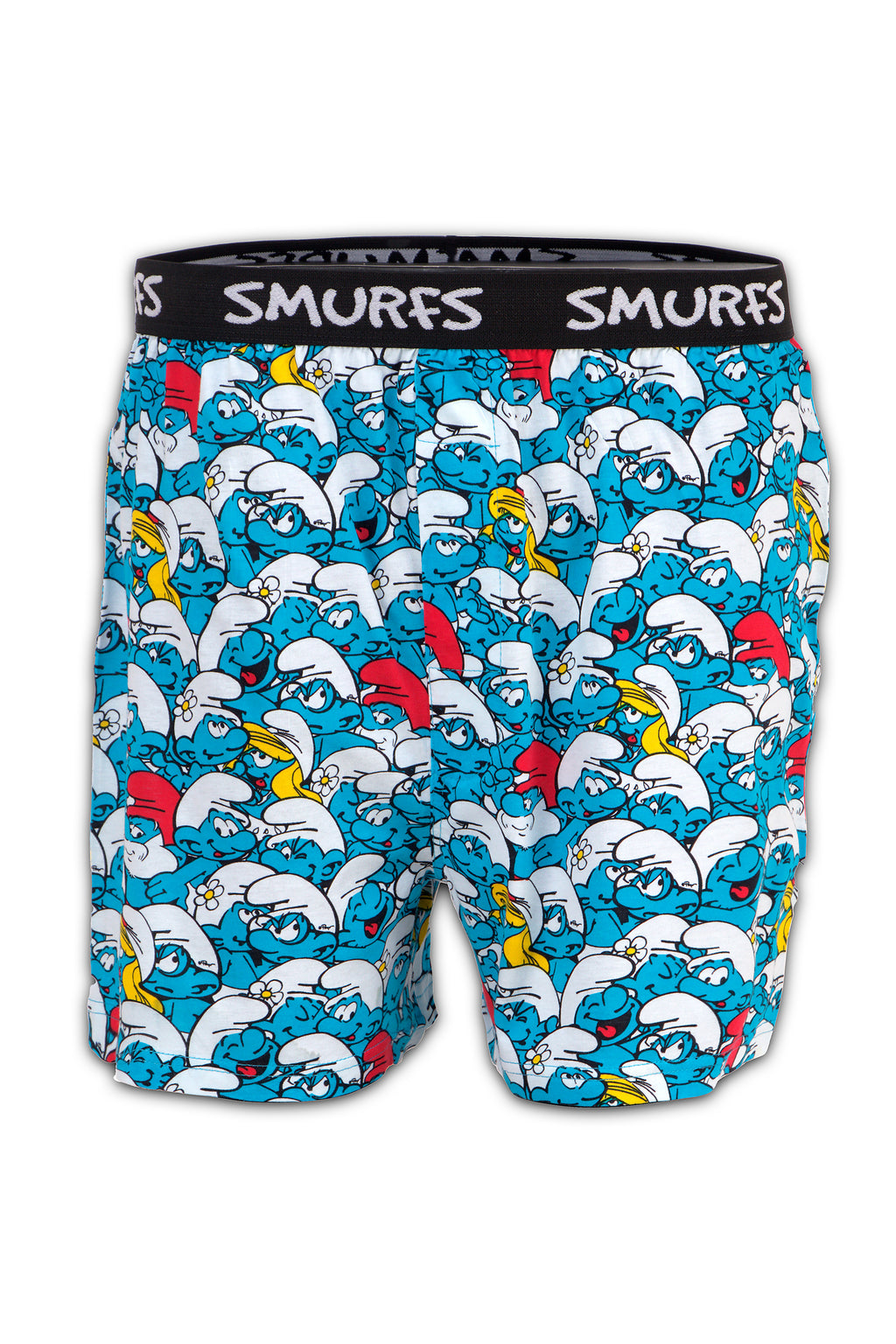 Men Blue 'SMURFS' Cartoon Boxer