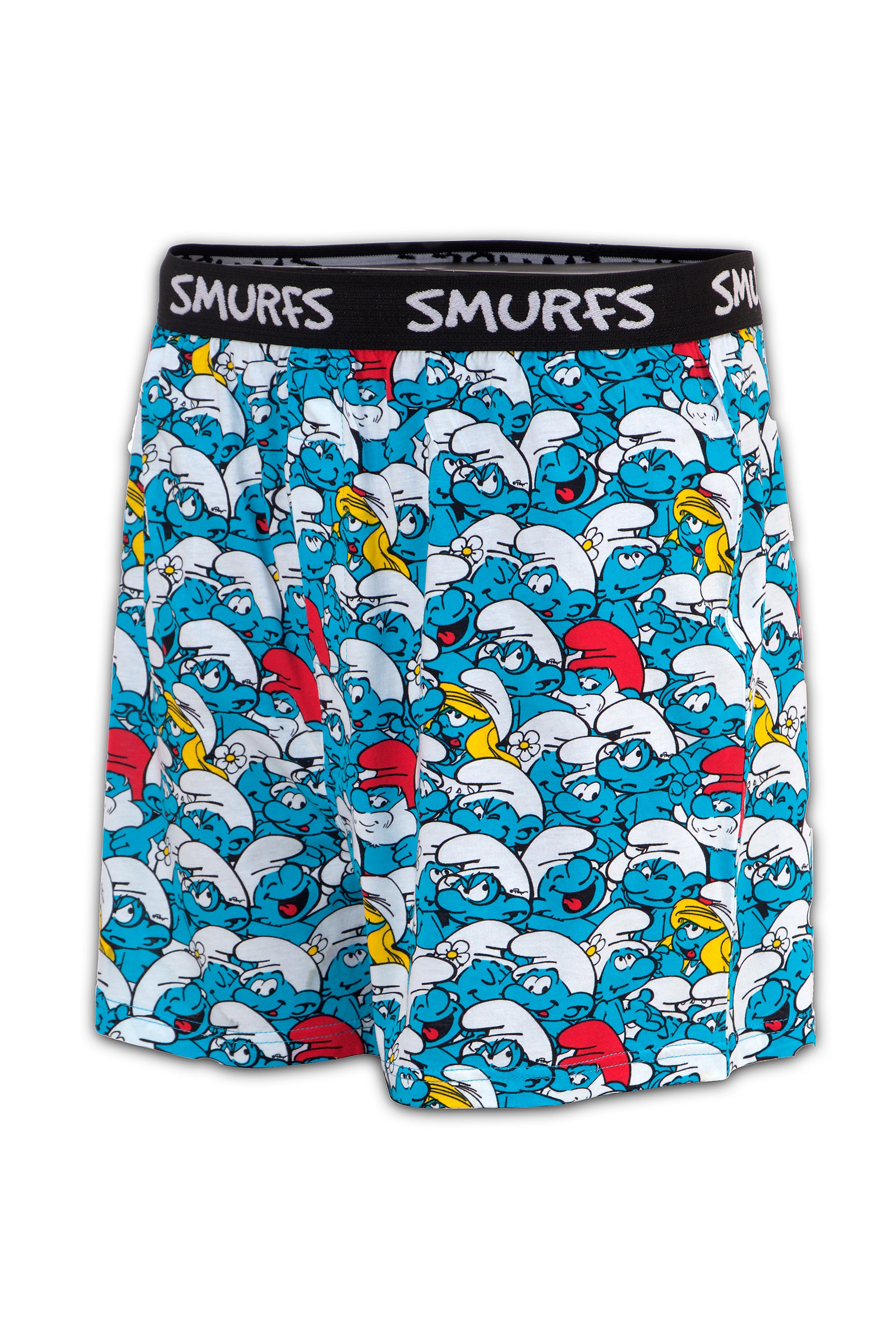 Men Blue 'SMURFS' Cartoon Boxer