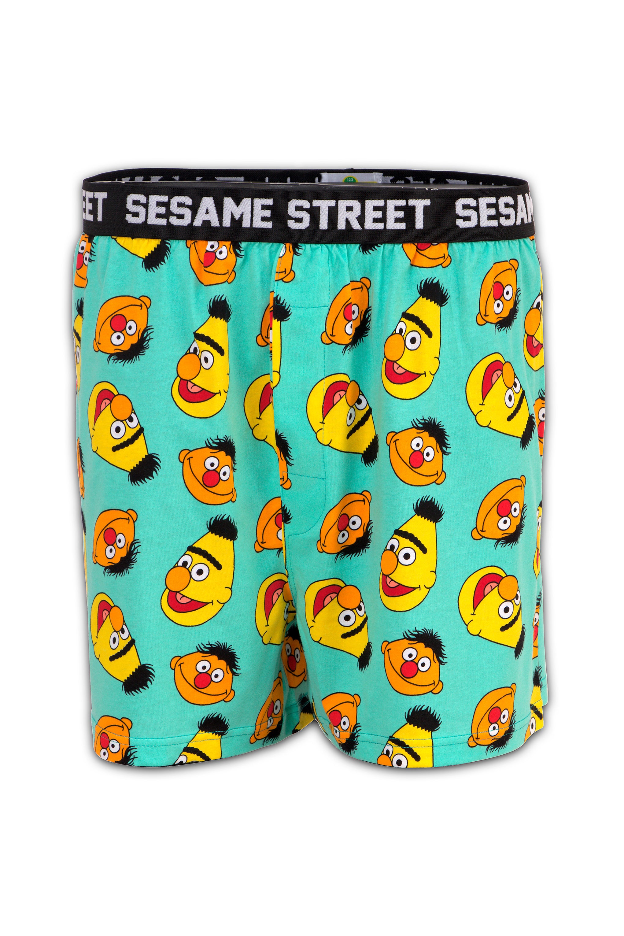 Men Green 'SESAME STREET' Cartoon Boxer