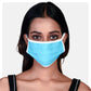 Pure Cotton Pleated 2 Ply Masks Blue, Pink & Check Print (Pack of 3) - Suman Nathwani