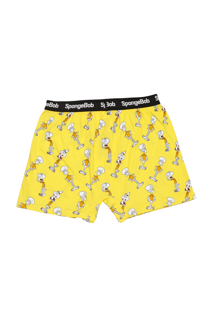 Men Yellow 'Sponge Bob' Cartoon Boxer