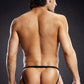 Men's Sexy Thong With Metal Rings By Blue Line