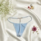 Women Sexy Light Blue G-String Panties
