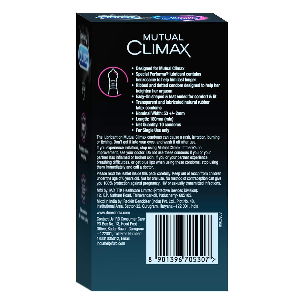 Durex Mutual Climax Condoms for Men