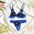 Pink Lace & Net Lingerie Bikini Co-Ord Set
