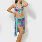 Women Swimwear Bikini Set With Printed Wrap Around
