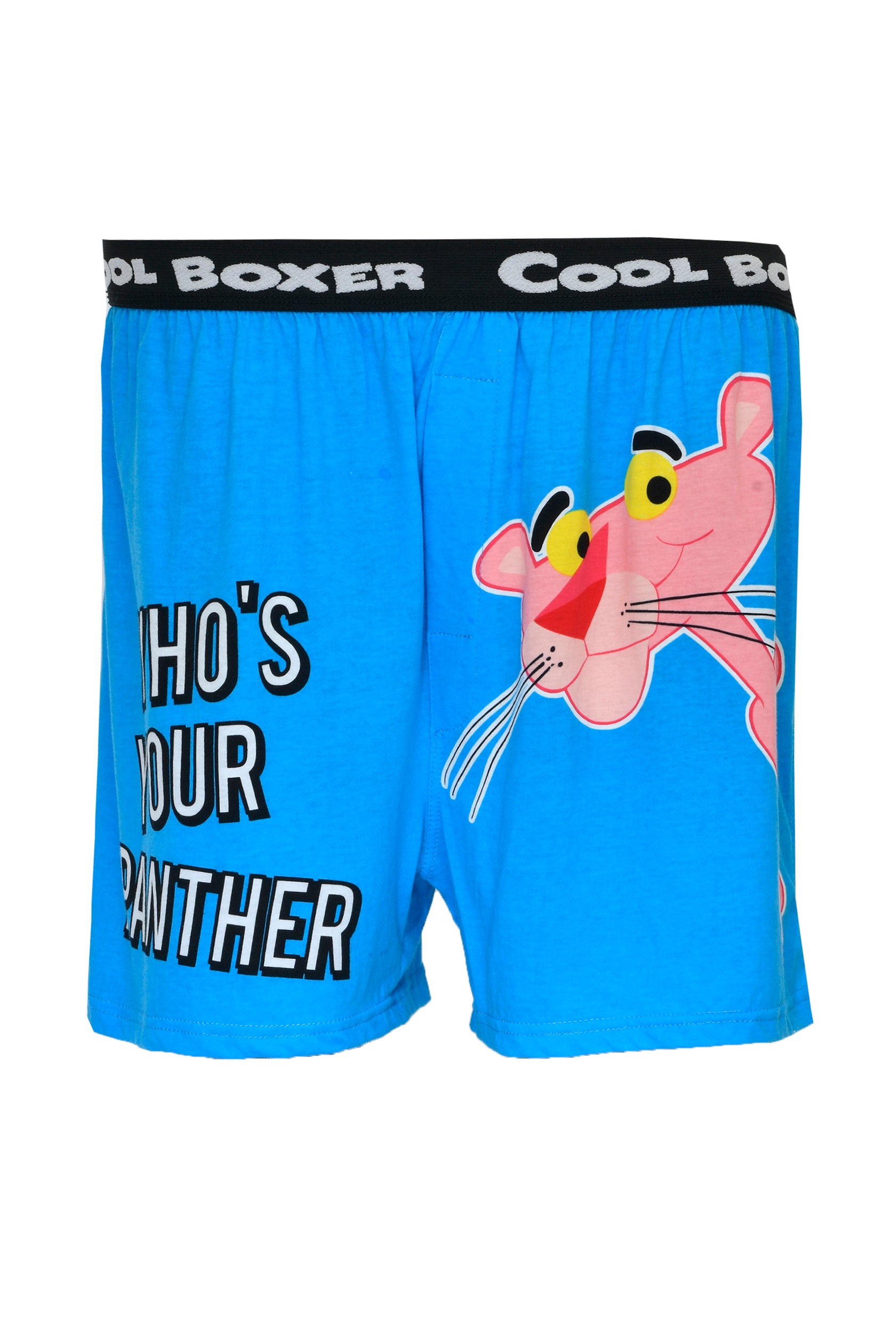 Men "WHO'S YOUR PANTHER" Cartoon Boxer