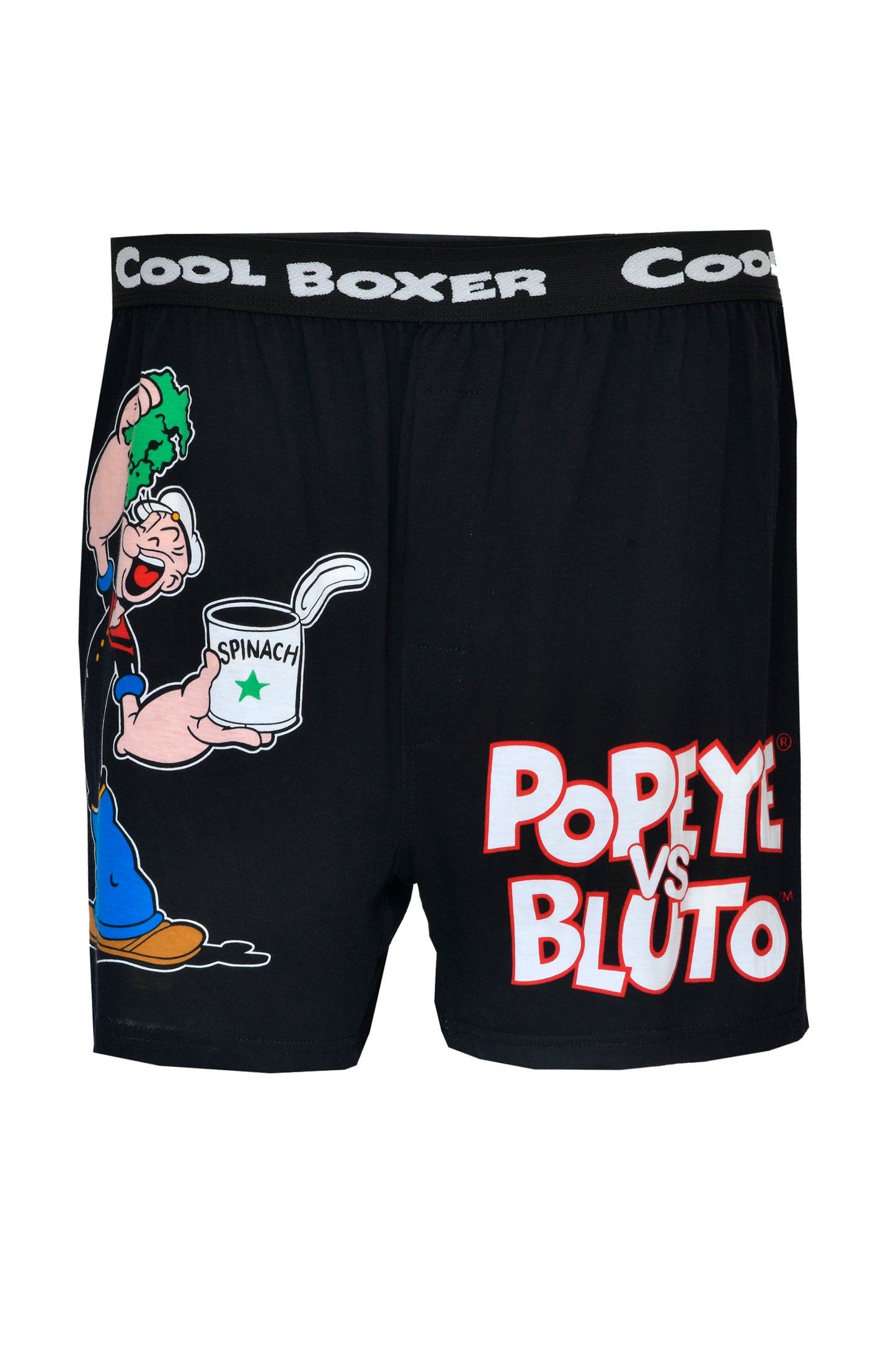 Men "POPEYE VS BLUTO" Cartoon Boxer