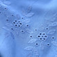 Women Blue MidNight Blue Cutwork Embroidery Rayon Spaghetti Top and Short with Robe