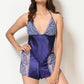 Women Indigo Satin Lacy Doll Set