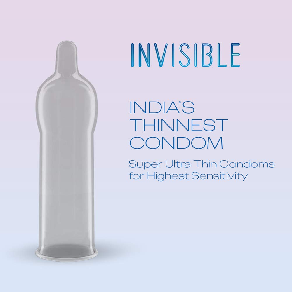 Durex Invisible Super Ultra Thin Condoms for Men – 10
