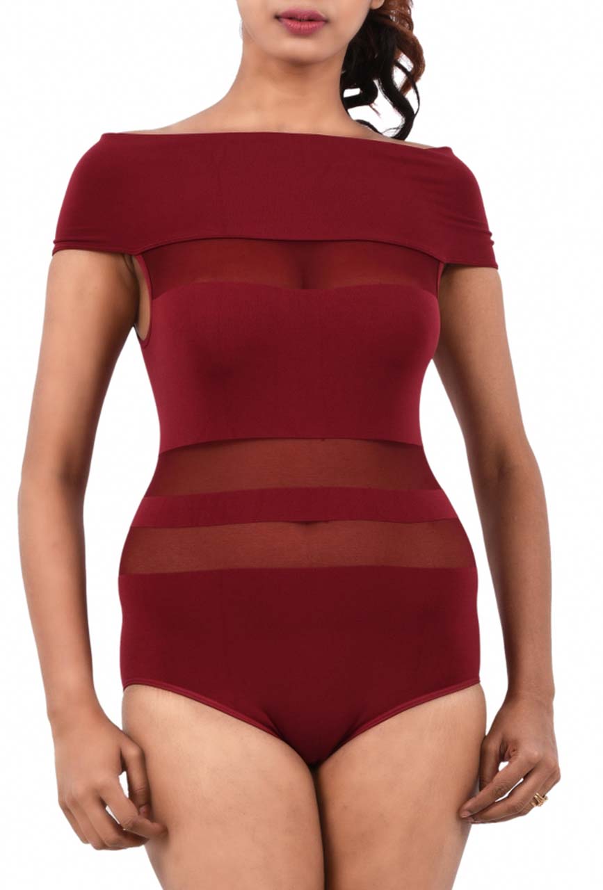 Women Premium Lingerie Mesh / Net Bodysuit