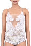 Ivory Whisper Lace Sculpting Bodysuit