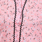 Woman Peach Floral Print Cotton Rayon Nightsuit