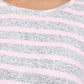 Women Pink Stripes Knitted Winter Night Shirt