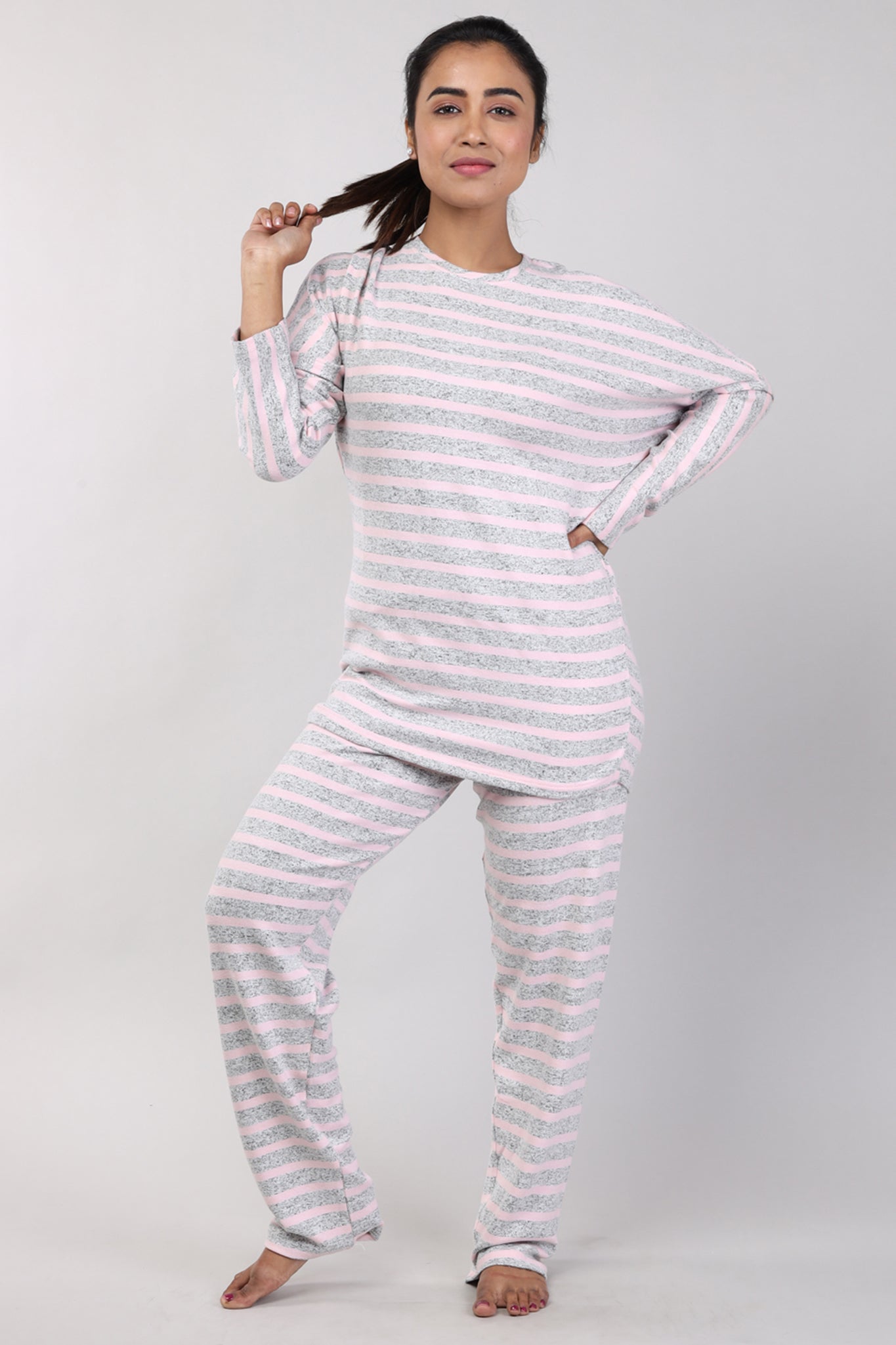 Womens cotton jersey online pyjamas