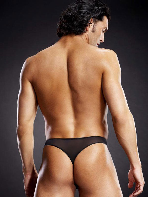 Men's Sexy Mesh Thong By Blue Line